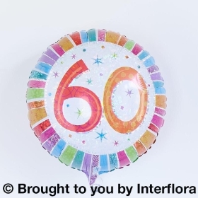 60th Birthday Helium Balloon
