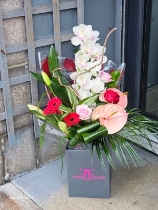 Contemporary Orchid & Rose