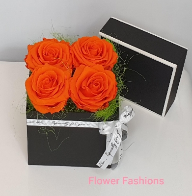 Infinity Orange Rose Box