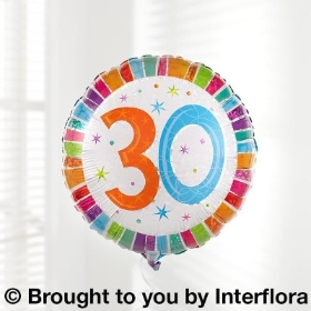 30th Birthday Helium Balloon