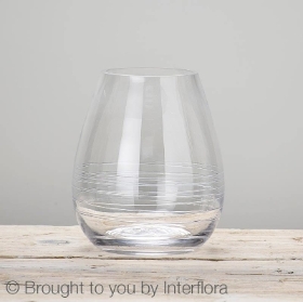 Clear Teardrop Vase