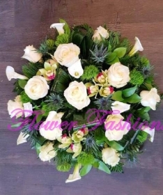 Modern Orchid & Rose Posy Pad