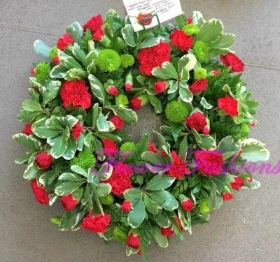 Carnation & Chrysanthemum Wreath Ring